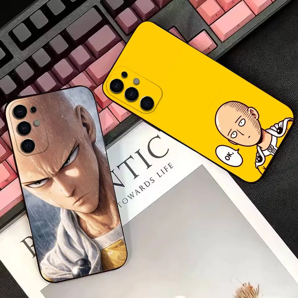 One-Punch Man Saitama   Phone Case For Samsung S25,S23,S22,S20,S21,S30,Ultra,Plus,Note,5G Black Cover