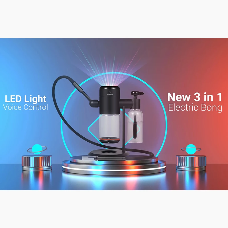 

RUKIOO New Design LED Light Electric Gravity Bong 3 function In 1