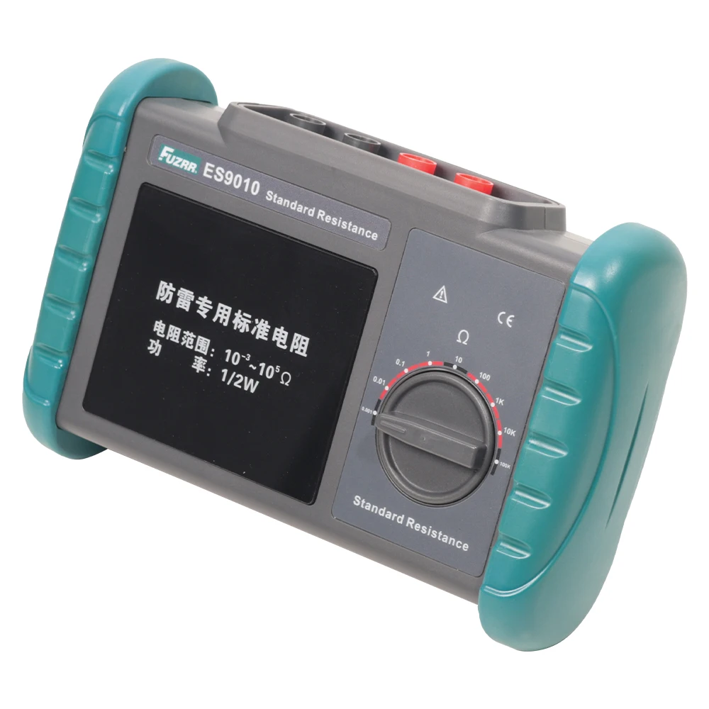 FUZRR ES9010 Four-Wire Standard Correction Instrument Multi-Gear Wirewound Resistance Lightning Rod Grounding Meter