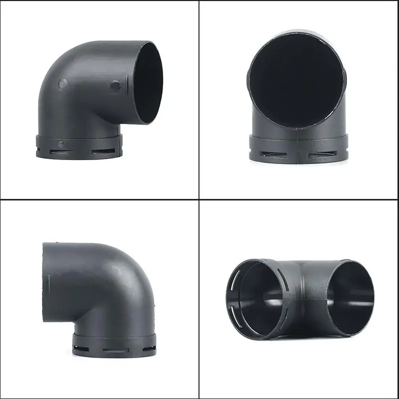 60/75mm Diesel Parking Heater Air Vent Ducting Pipe L Shape Elbow Pipe Outlet Exhaust Connectors Joiner For Eberspaeche W ebasto