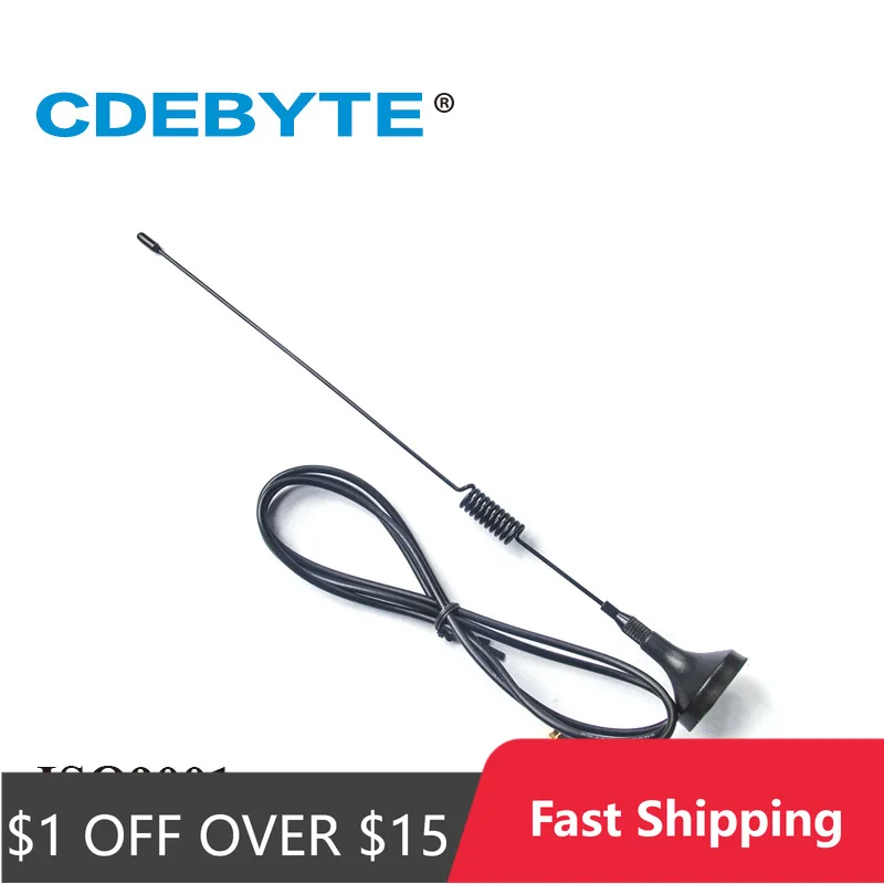 CDEBYE TX868-XPL-100 Wifi Antena 868MHz 3.5dBi o wysokiej mocy dookólna interfejs SMA podstawa magnetyczna 1m podajnik Antena Antena