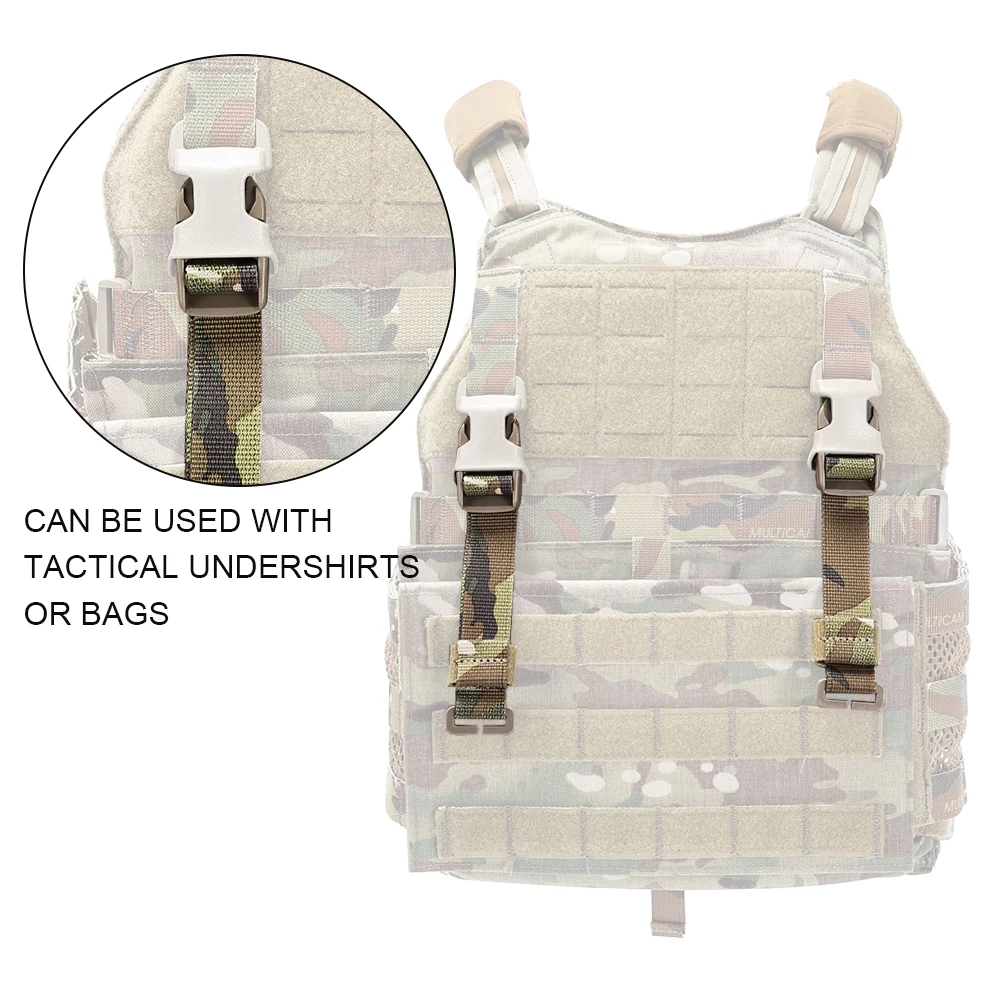 SINAIRSOFT Chest Rig To Tactical Vest Adapter Kit Webbing For Molle Plate Carrier Hunting Multi-camo Adapter Accessories