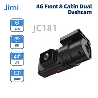 Jimi JC181 Mini 4G Car Camera With Live Stream Dual Cameras GPS Tracking Wifi Hotspot Multiple Alarms DVR Dash Cam Free APP Web