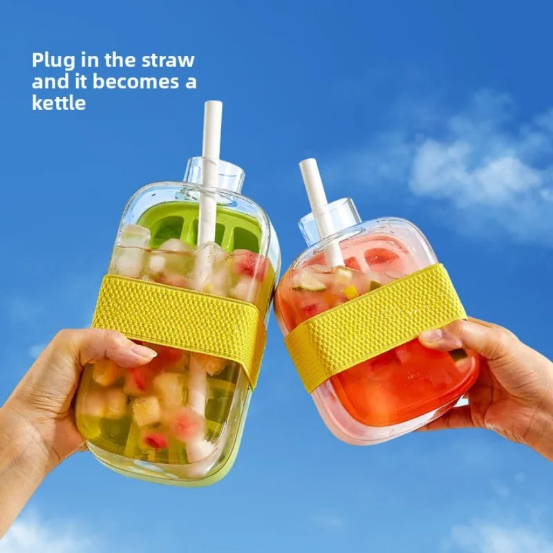 

Trendy Cool Ice Cube Maker Press Release Ice Mold No Touch Ice Bucket For Outdoor Straw Cup Fitness Drinks