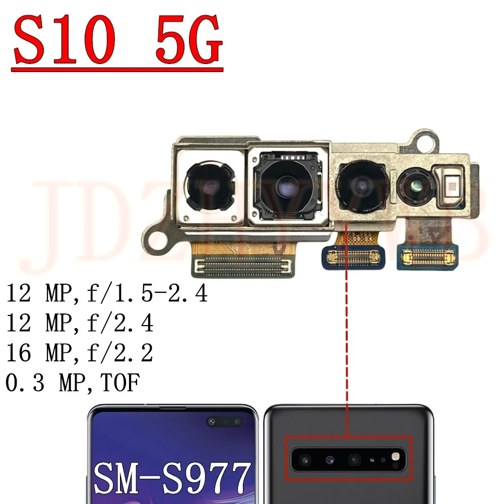 Front Rear Camera For Samsung Galaxy S10 5G S10+ S10e G970 G973 G975 G977 Selfie Wide Back Main Camera Module S10 Lite G770F