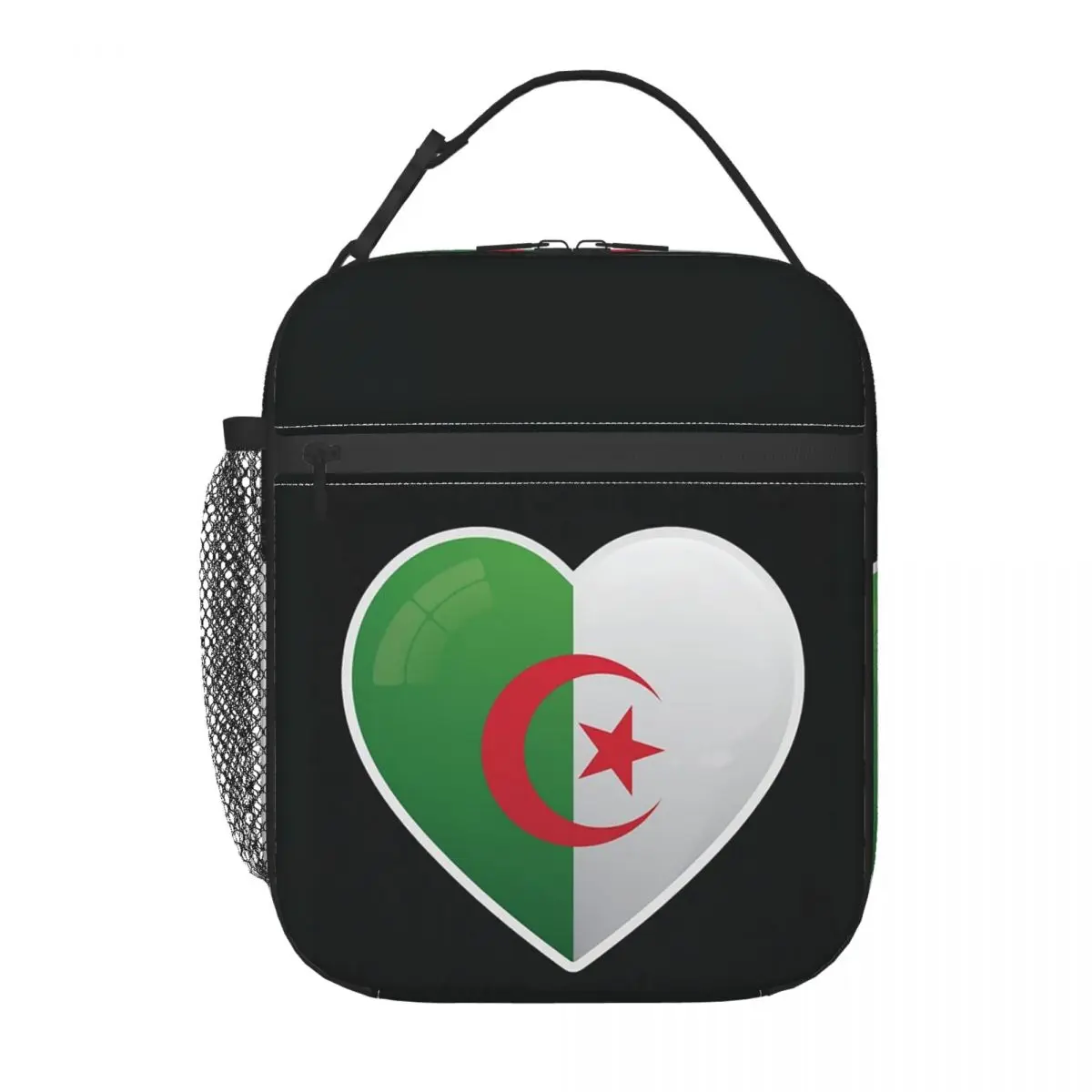 Algeria Algerian Flag Love Icon Insulated Lunch Bag for Women Kids Portable Food Boxes Thermal Lunch Box Tote