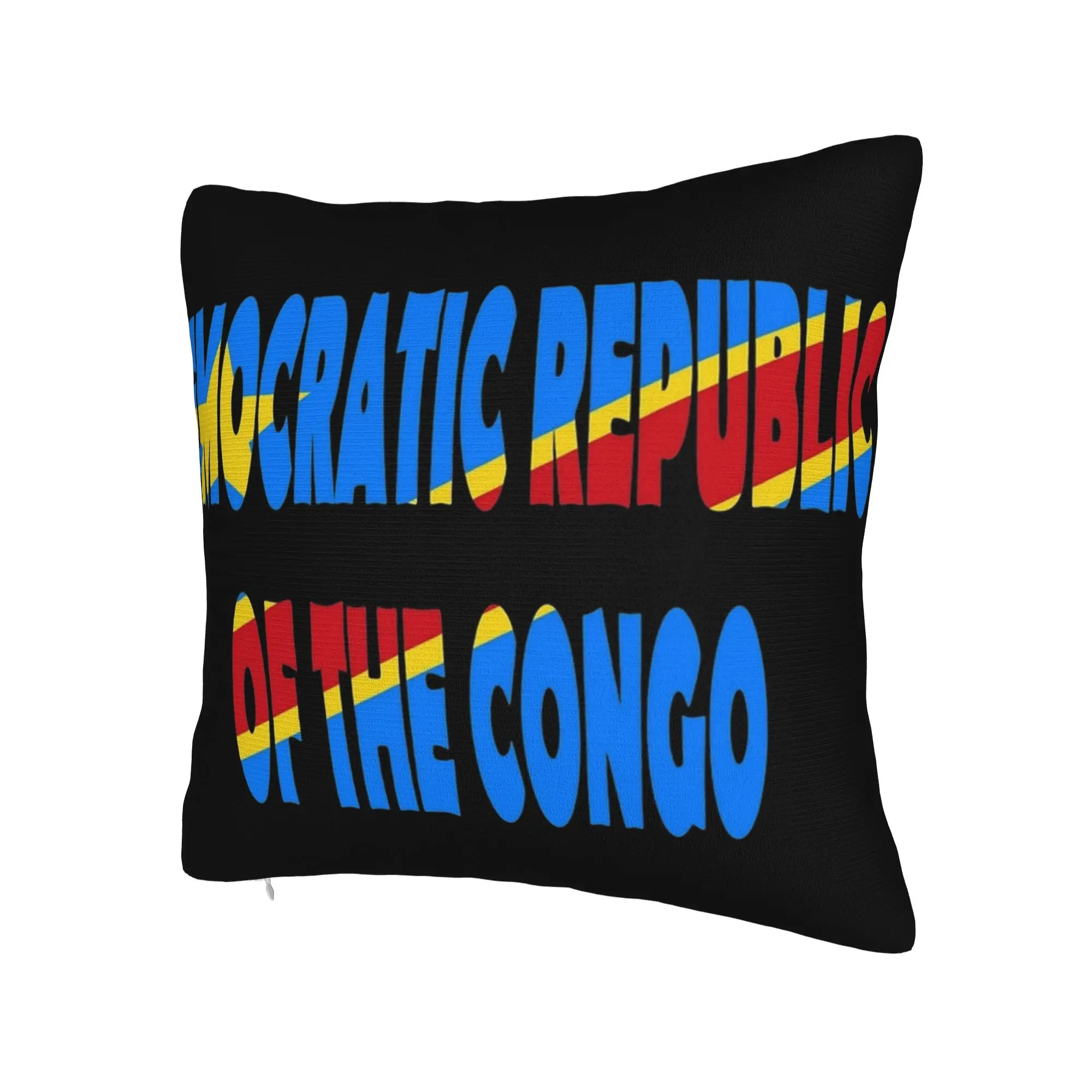 Republic Of Congo Congolese Flag Pillow Cover Merch Printed Cushion Cover Decorative  Pillow Case Cover Bedroom Multiple Sizes