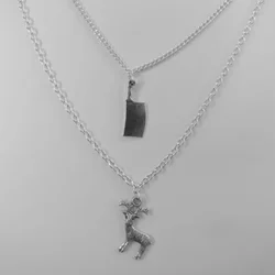 Hannibal two layered necklace with the charms of your choice