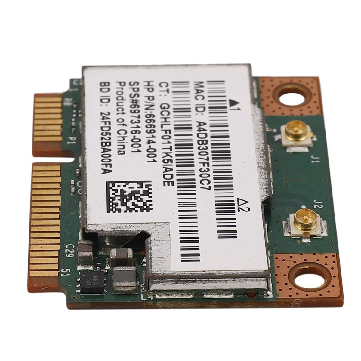 5 шт., Двухдиапазонная Беспроводная мини-карта Pci-E 2,4 M 802.11A/B/G/N, Wi-Fi, Bluetooth 300, для Hp Bcm943228Hmb Sps