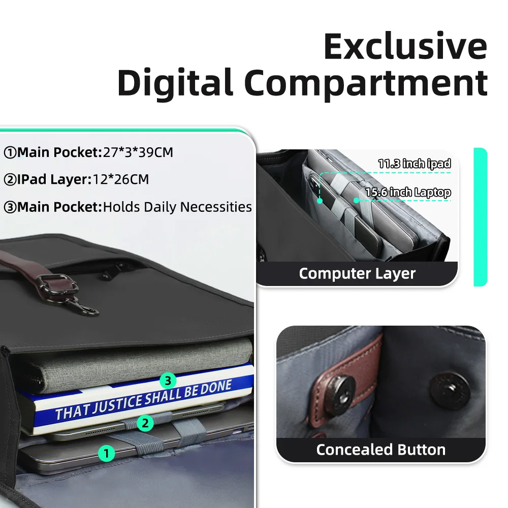 Mochila de negocios clásica HK para hombre, bolso informal para ordenador portátil de 15,6 pulgadas con USB, mochilas escolares impermeables para la universidad, mochilas de trabajo y oficina