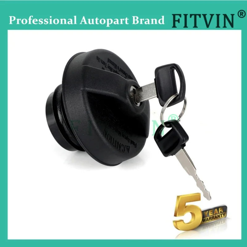 Locking Fuel Gas Tank Cap with Keys Black Plastic Fit for Ford F150 F250 F350 F450 10504 MGC791 New