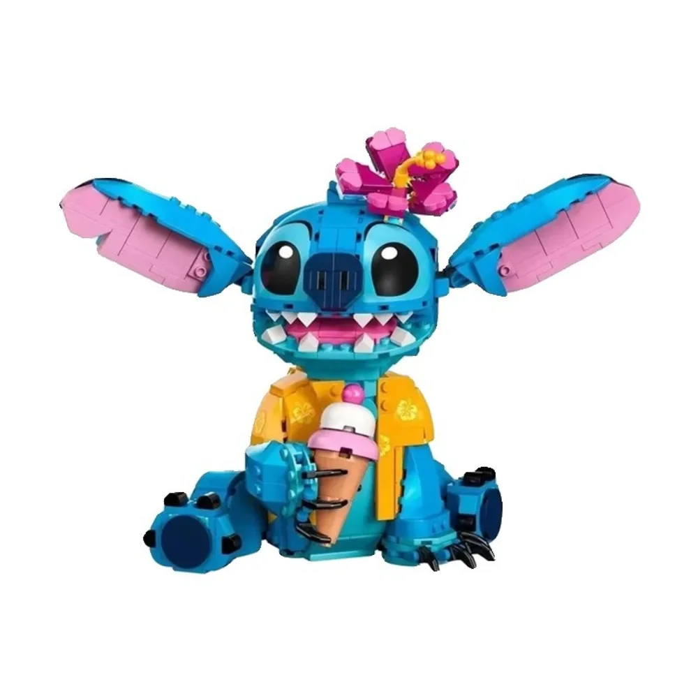 Disney Stich Bausteine Cartoon Nette Kinder Puzzle Montage Spielzeug Ohr Mobilität Mädchen Junge Geburtstag Weihnachten Geschenk Spielzeug