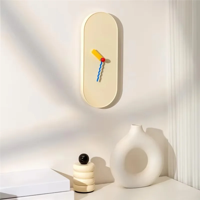 

HLZS-Modern For Kitchen Wall Clock Stylish Analog Non-Ticking Decorative Time Display Device For Home Bedroom