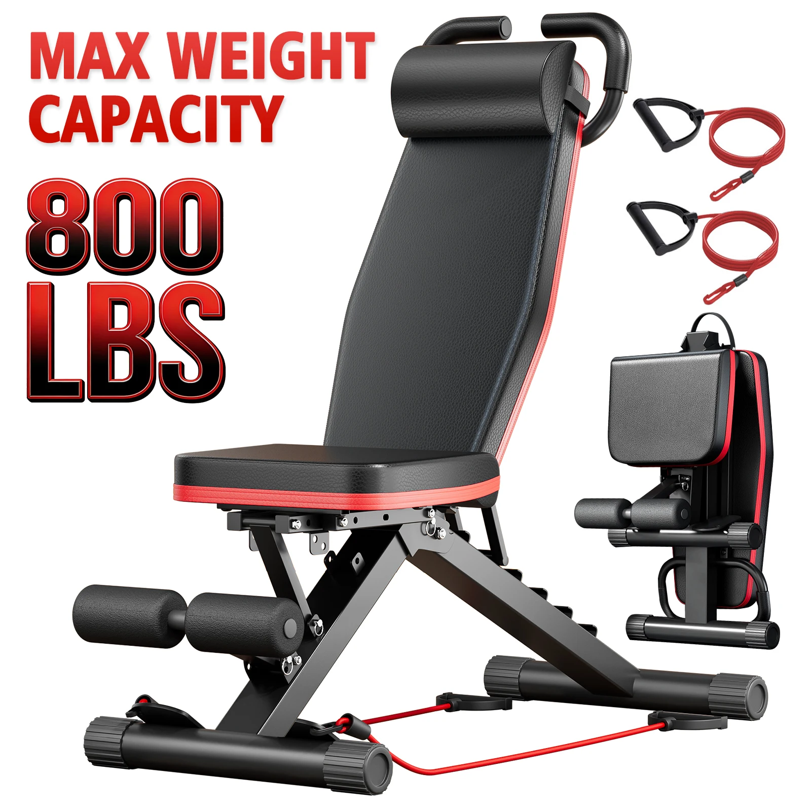 Weight Weight Bench Foldable 14-in-1 Dumbbell Bench 1000 lbs Sit-up Assist Fitness Equipment 6 Adjustable for Full Body Workout - Aliexpress Deal
