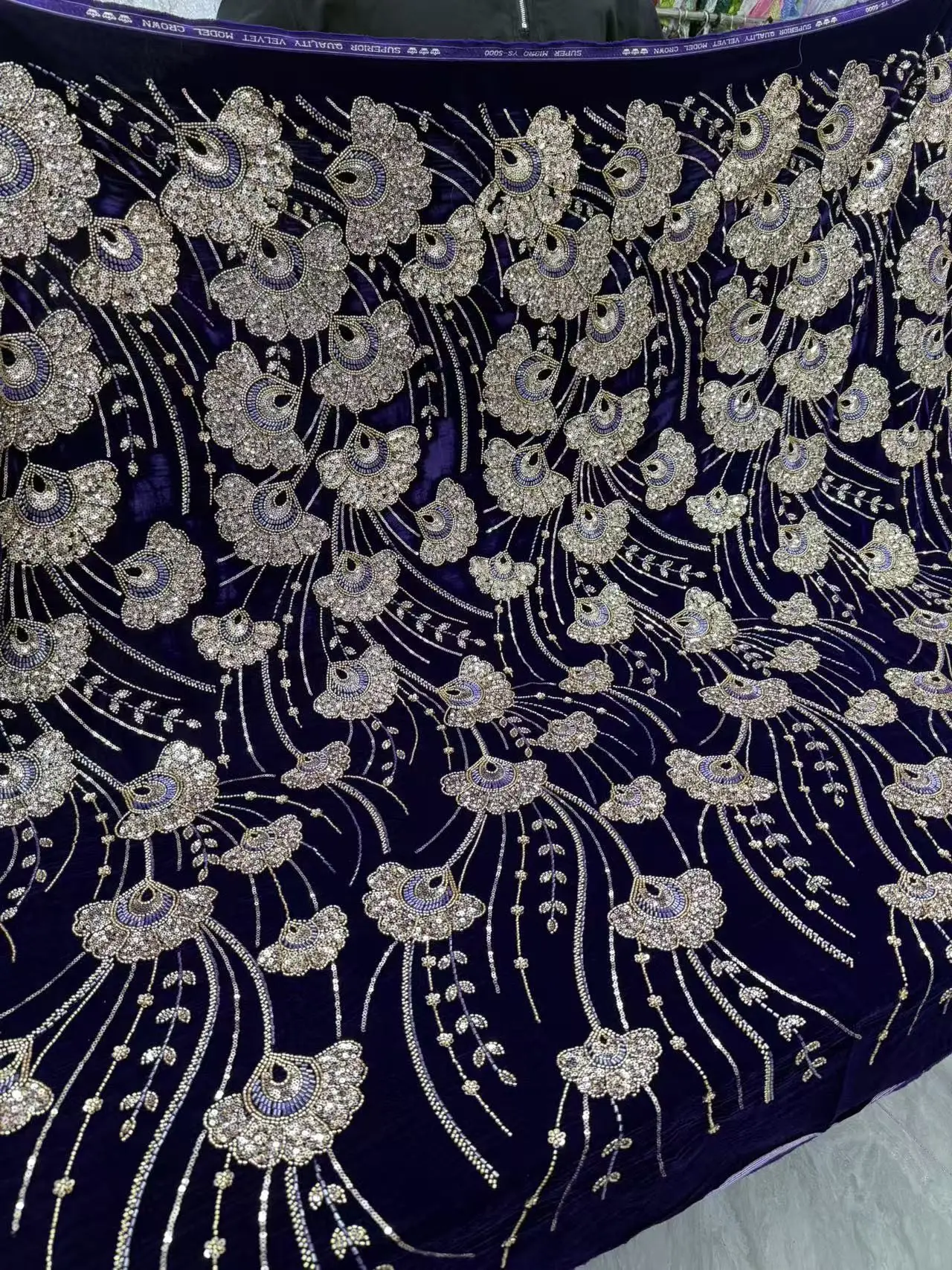 

2026 African Nigerian Embroidery Lace Fabric,Velvet,Women,Wedding Dress,Tulle,Cotton Fabrics By The Meter,High Quality,5 Yards