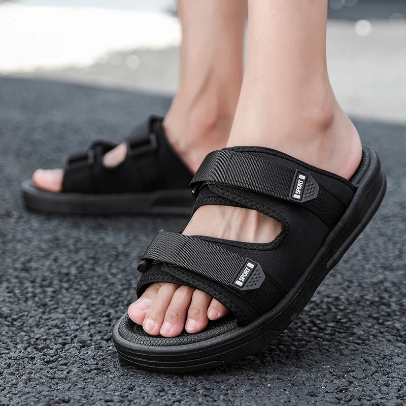 Summer Wear-Resistant Slippers, Versatile Casual Sports Beach Shoes, Breathable Men's Shoes for Outer Wear