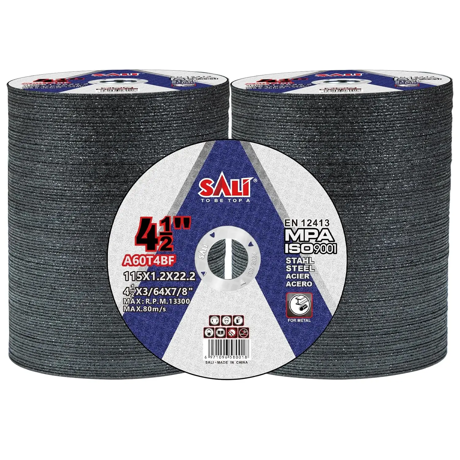 

200 Pack 4-1/2 Inch Cutting Wheels for Metal & Stainless Steel, Aggressive Angle Grinder Discs