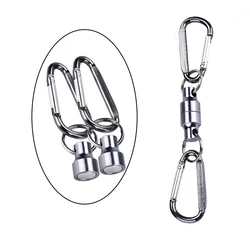 Super Strong Neodymium Magnets Fishing Magnetic Tool Release Holder Fly Fishing Retractor Keychain Carabiner Magnet Fishing Clip