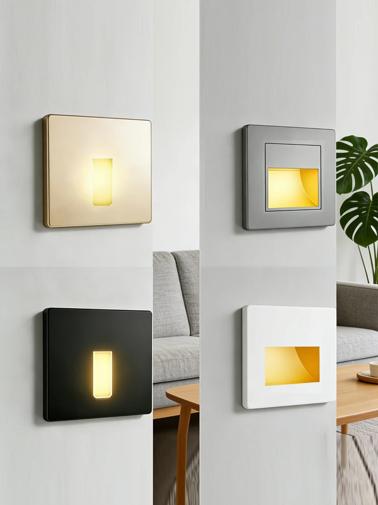 Capteur applique encastré escalier lumières intelligent étape luminaire Radar détecter veilleuses 2W cuisine salle de bain couloir