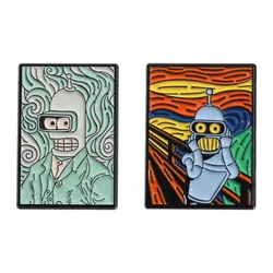 Comedy Anime Cartoon Role Brooch Enamel Pins Creative Oil Art Painting Brooches Clothes Lapel Badges Jewelry Gift for Kid Friend