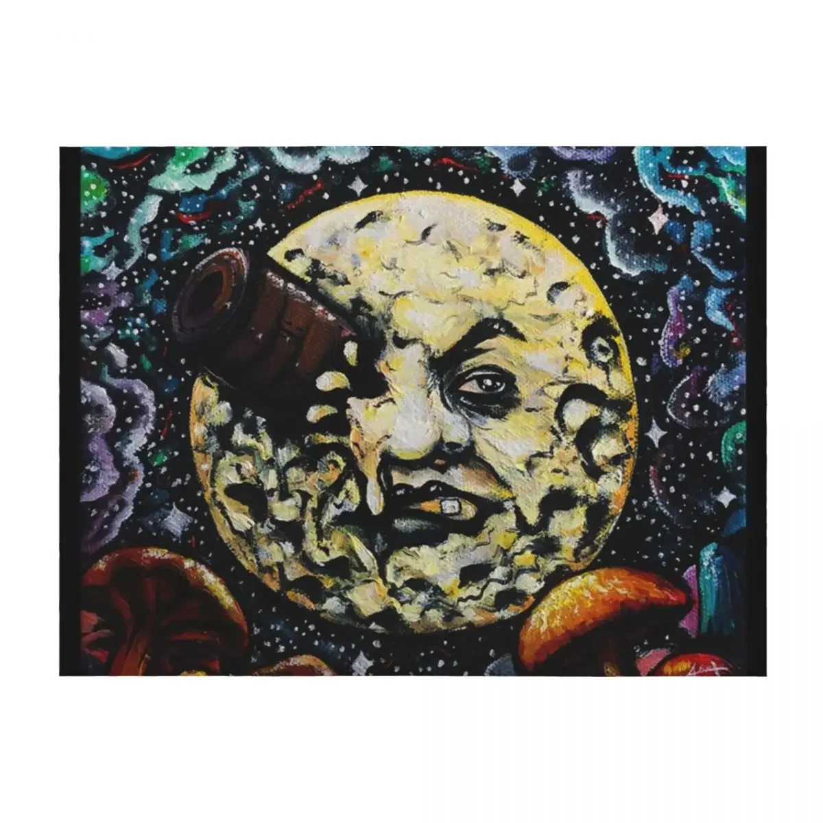 

Trippin' to the Moon Throw Blanket Polar Blankets For Sofas Sofa Throw Furrys Blankets