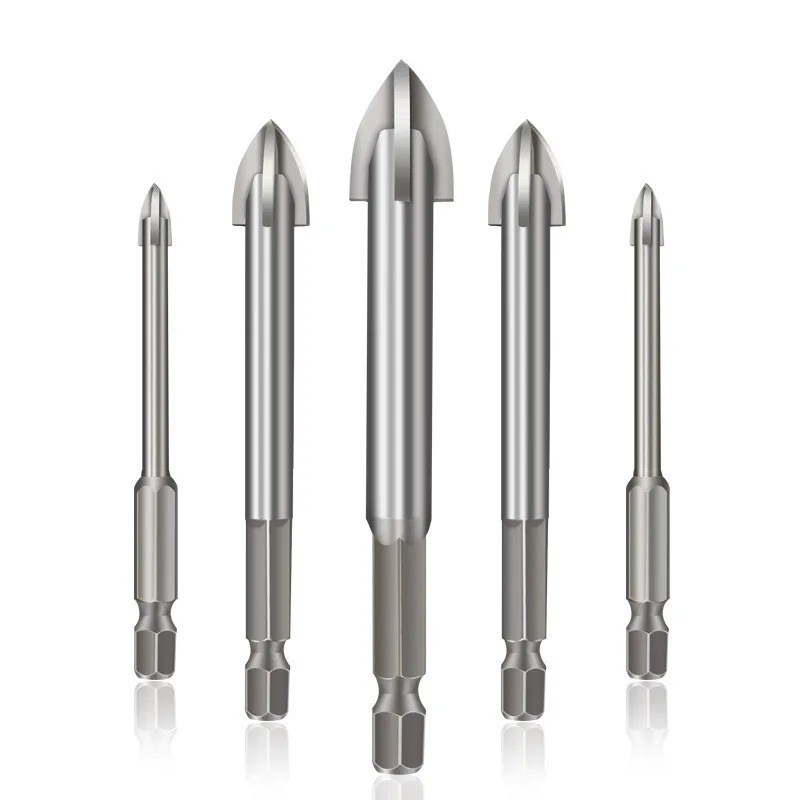 

10pcs Tile Drill Bit For Glass Ceramic Concrete Hole Opener Alloy Triangle Drill 3/4/5/6/8mm Drill Bit Glass Drill Bit