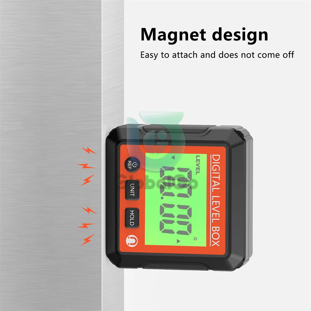 90 Degree Digital Level Box Protractor Angle Finder Magnetic Base Precision Inclinometer Electron Goniometers Measuring Tools