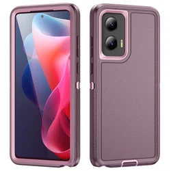 Defense 3 in 1 TPC Case for Motorola MOTO G 5G 2024 MOTO G Stylus Hard Silicone PC Anti fall and Shockproof Back Cover