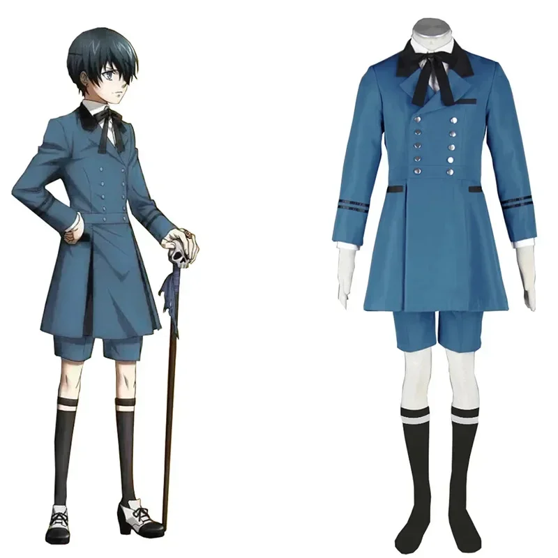 Black Butler Kuroshitsuji Ciel Phantomhive Cosplay Costume Emboitement Sebasti Kuroshitsuji Aristocrat Cosplay Costume