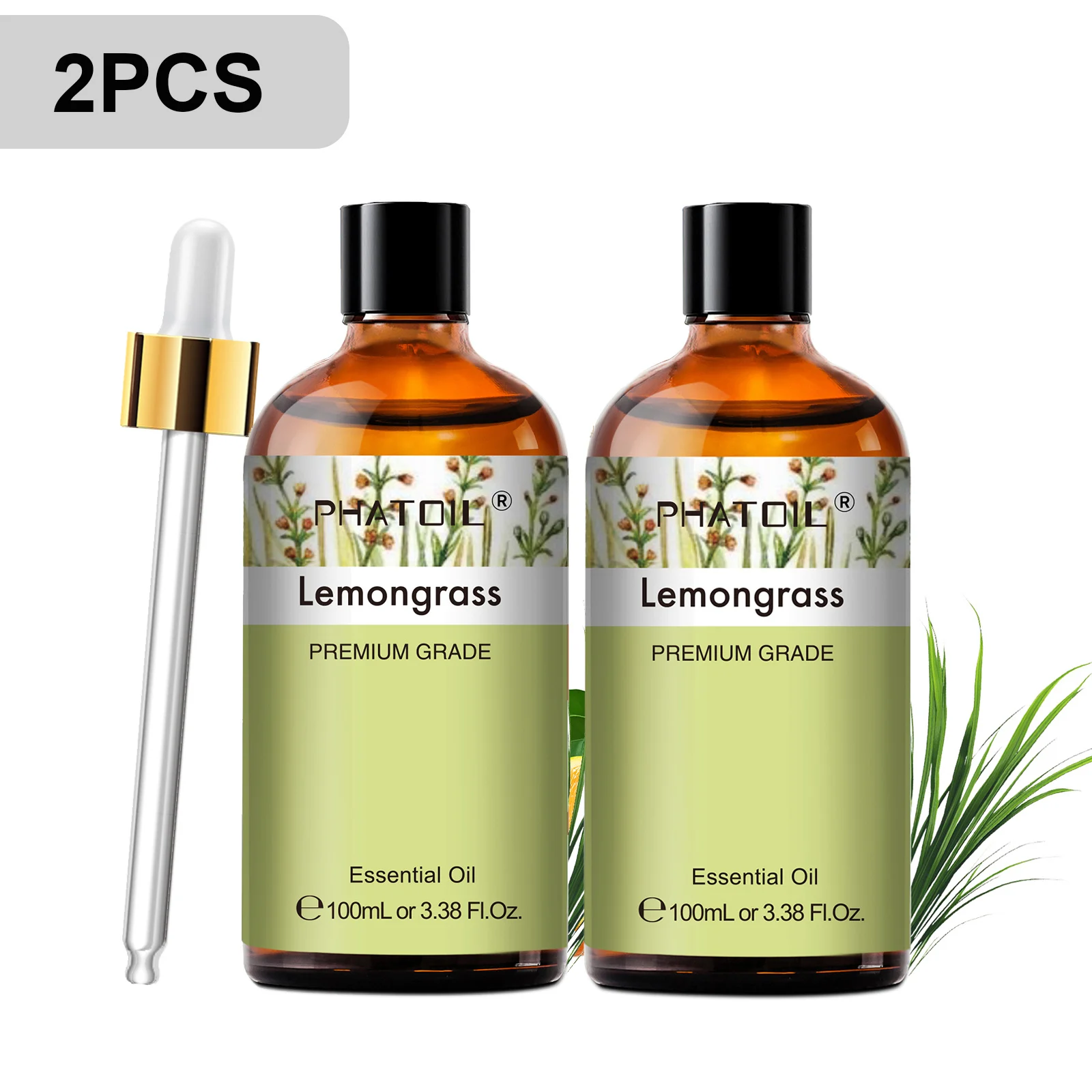 PHATOIL 100ml Premium etherische olie Sandelhout Lavendel Eucalyptus Pepermunt Citroengras Vanille Aromatherapie etherische oliën
