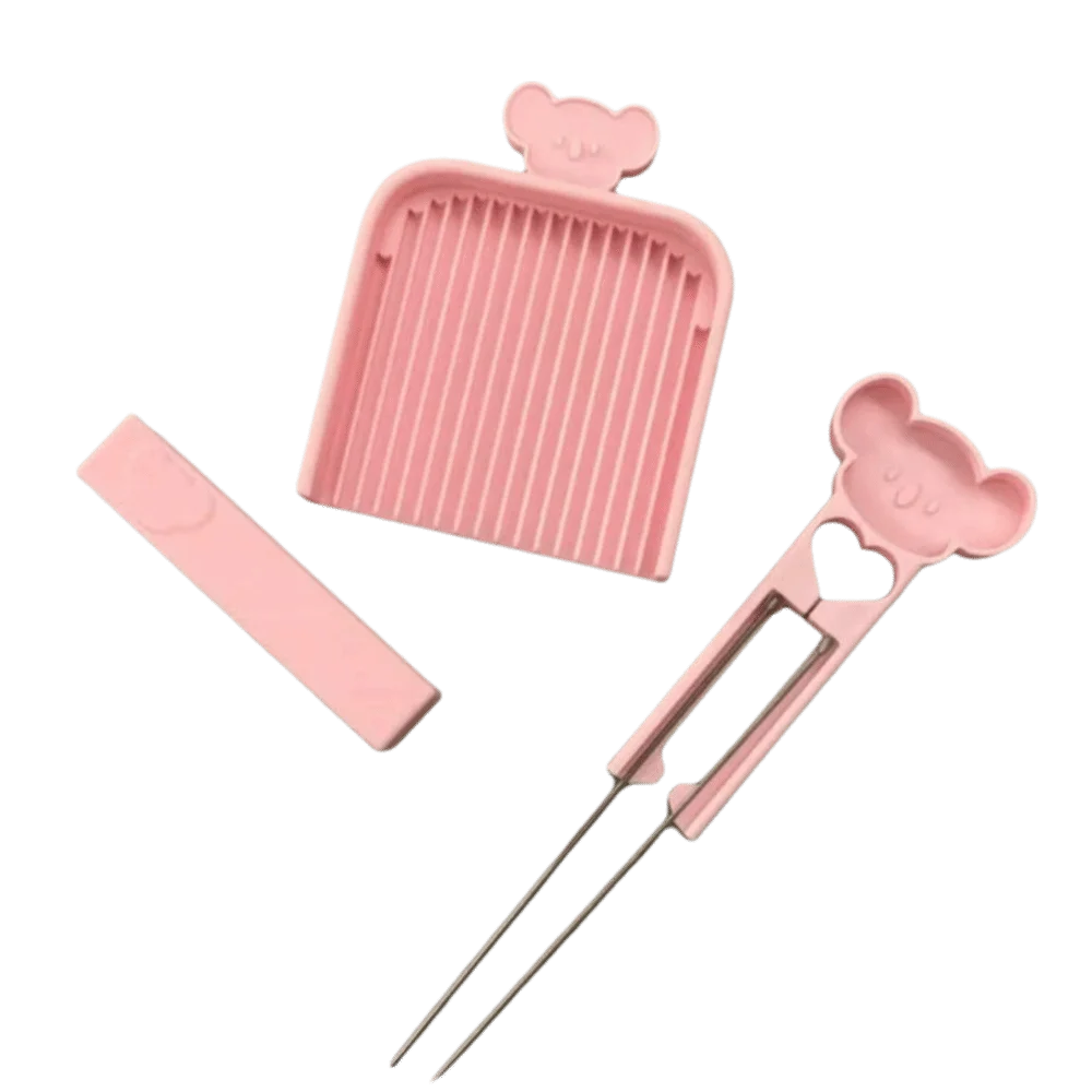 

2.6mm Fuse Bead Needle Tweezer Tray Kits DIY Creative Fuse Beads Picking Tray Kit with Tray Bead Storage Koala DIY Fuse Beads