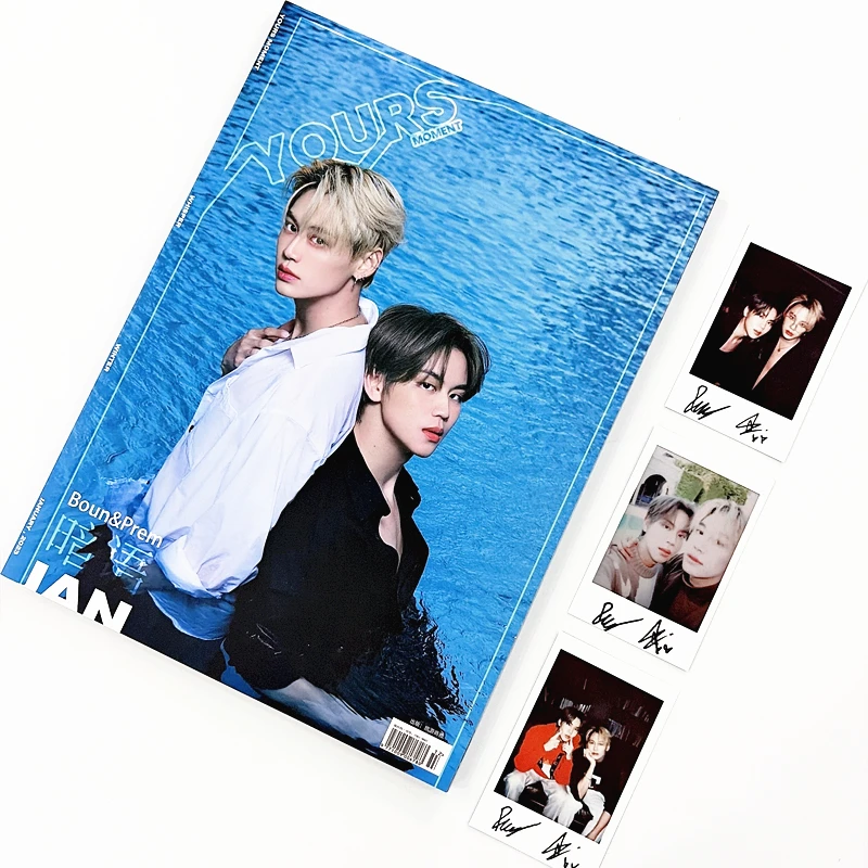 BounPrem Yours Moment Photo Magazine Thai BL Stars Collectible Photobook With 3Pcs Photocard Cards HD Portrait Picture Album