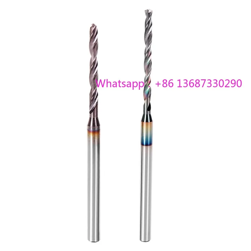 

2 шт., 4 сверла из тюн-вольфрамовой стали 0,75 0,8 0,85 0,9 с покрытием, удлиненные стальные детали