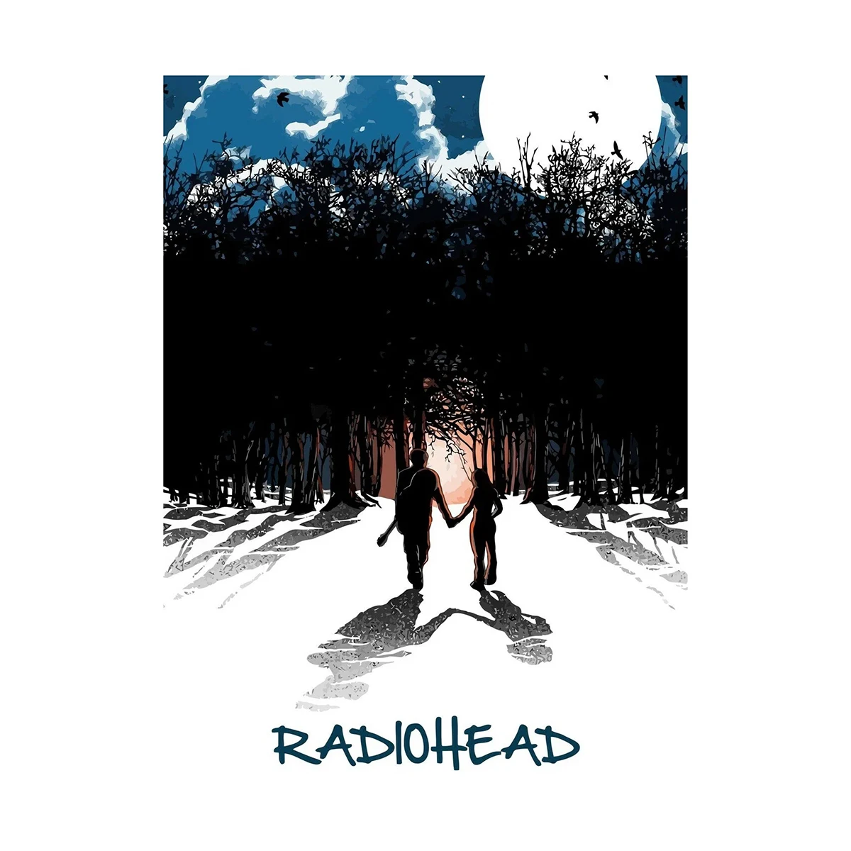 Scandinavian Classic Vintage Wall Art Rock Band Radiohead Music Canvas Paintings Posters & Prints Home Bedroom Living Room Decor image 3
