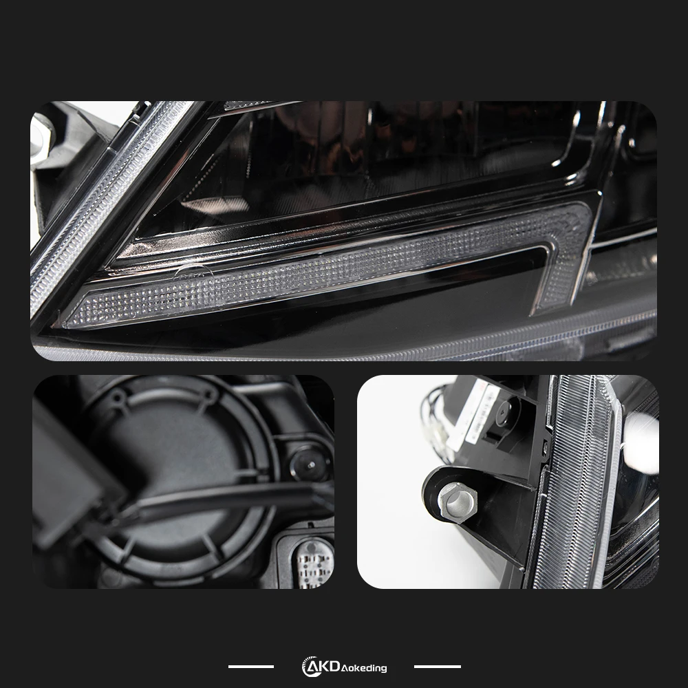 AKD Head Lamp for VW Jetta Sagitar MK6 LED Headlight 2011-2018 Headlights MK6 DRL Turn Signal High Beam Angel Eye Projector