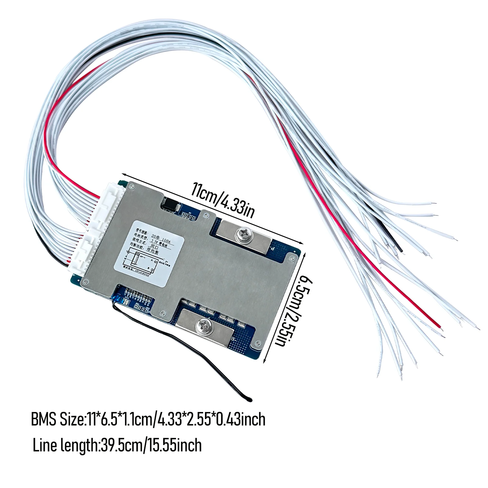 20S 100A 72V Lithium Battery BMS Protection Board with Balance Function for Ebike Electric Scooter Lithium Battery Pack