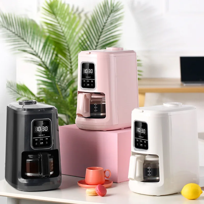 ماكينة صنع القهوة المنزلية ماكينة القهوة الأوتوماتيكية ماكينة صنع القهوة دقيق الفول الطازج ثنائي الغرض ماكينة أمريكية الكل في واحد