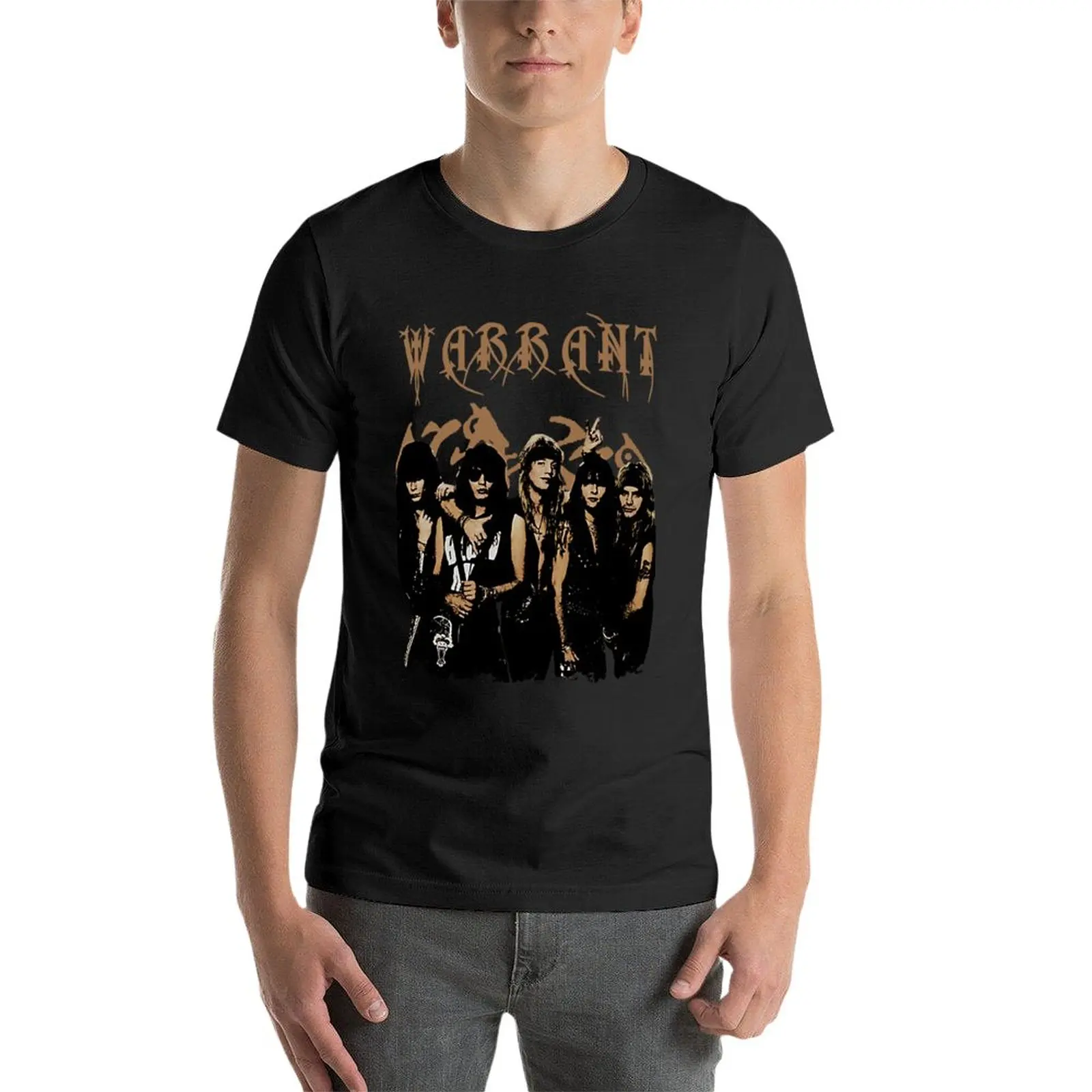 New Funny Men Warrant Drawn Style Gifts For Music Fans T-Shirt boys white t shirts t shirt man men clothes