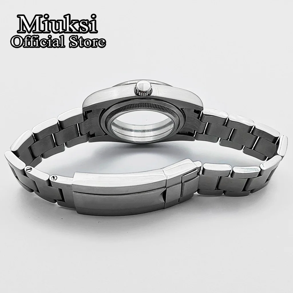 Miuksi 36mm/40mm Gebürstetes Uhrengehäuse Saphirglas Passend für NH35 NH36 ETA2824 2836 Miyota 8205 8215 PT5000 Mingzhu DG2813 Uhrwerk – Detail 9