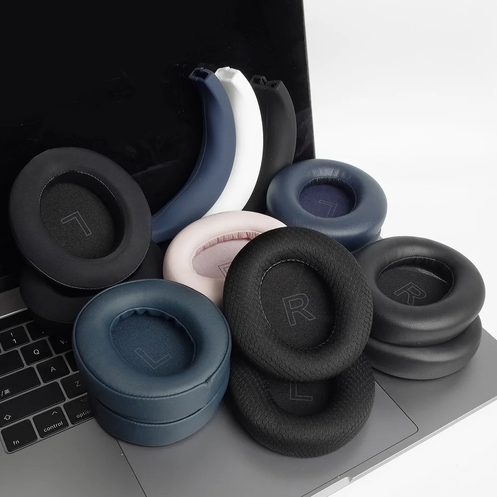 Cuscinetti Auricolari Di Ricambio In Pelle PU Per Anker Soundcore Life Q30/Q35 – Memory Foam, Rosa, 1 Paio