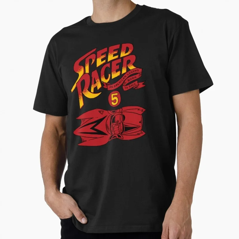 

1208 Mach Go Go Go graphic tee Manga Speed Racer Anime T shirt for men Cartton Large size Tops 100% cotton printed Y2K Clothes
