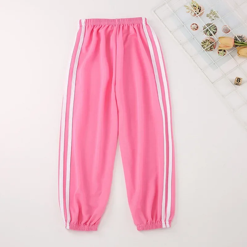 Girls Pants Summer Thin Anti-Mosquito Pants Clothing Kids Casual Trousers  Boys Children\'s Candy Coloured Loungewear