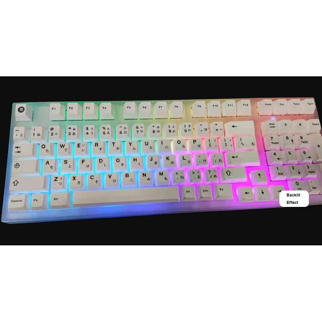 PBT الكرز الشخصي الأبيض الطقس كيكابس ل MX مفاتيح صالح 61 63 64 68 84 87 96 108 GH60 GK61S GK64 FC980M الميكانيكية لوحة المفاتيح