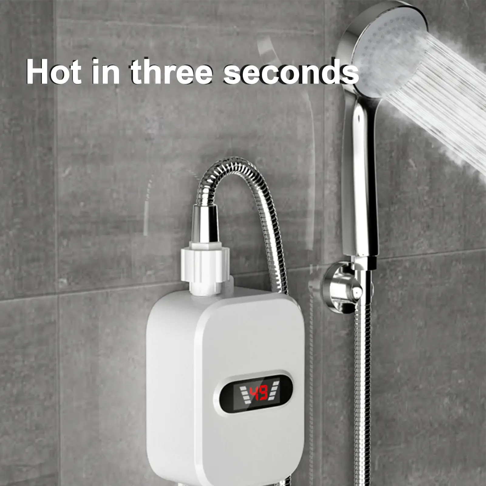 Электрический мини-мгновенный водонагреватель 3500 Вт, смеситель для ванной комнаты, нагрев крана, 3 секунды, мгновенный водонагреватель для полки горячей воды