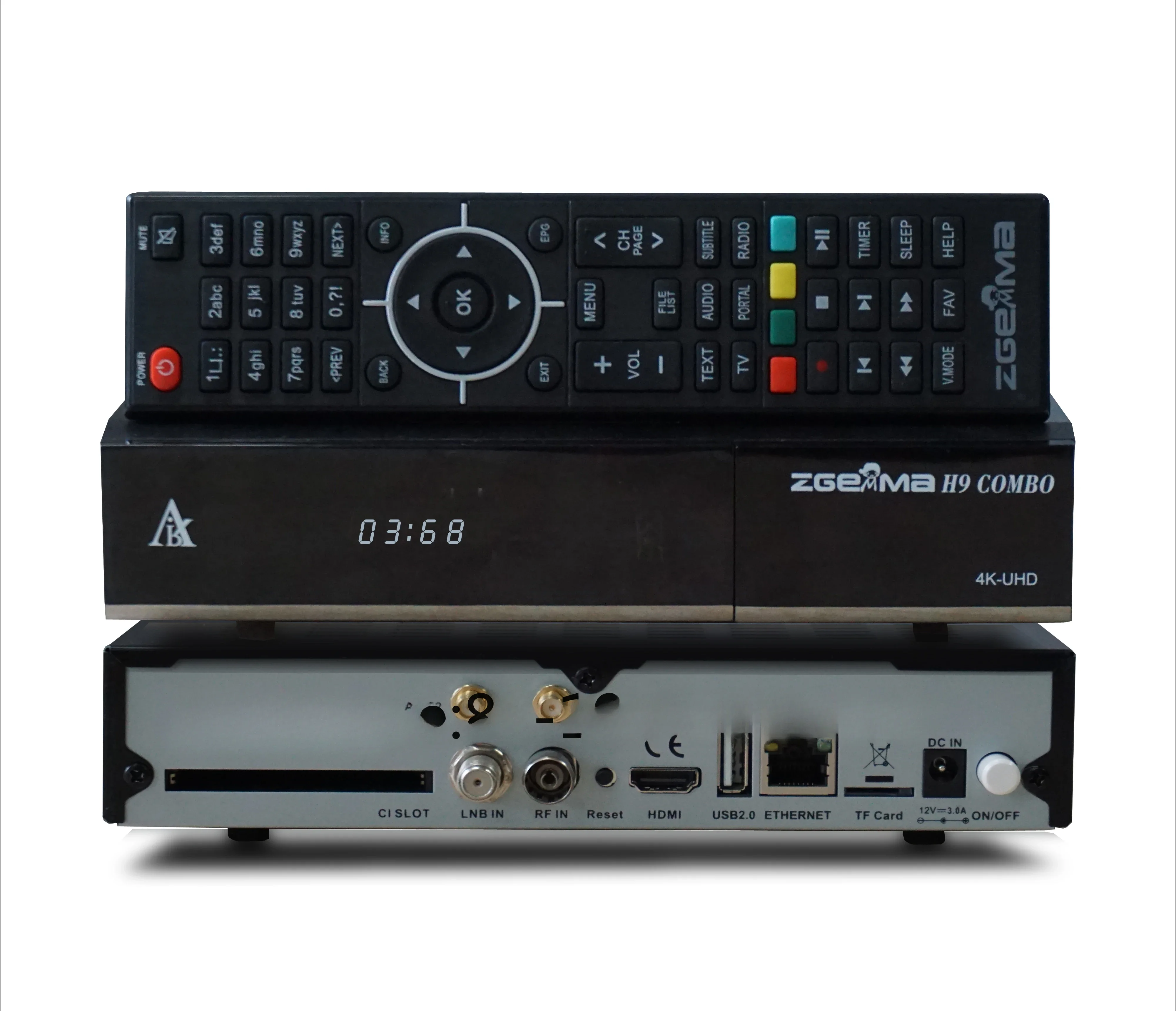 2*WiFi+Ci Plus Functions ZGEMMA H9 COMBO Linux OS Dual Core Decoder & Receiver DVB-S2X+T2/C Twin Tuners