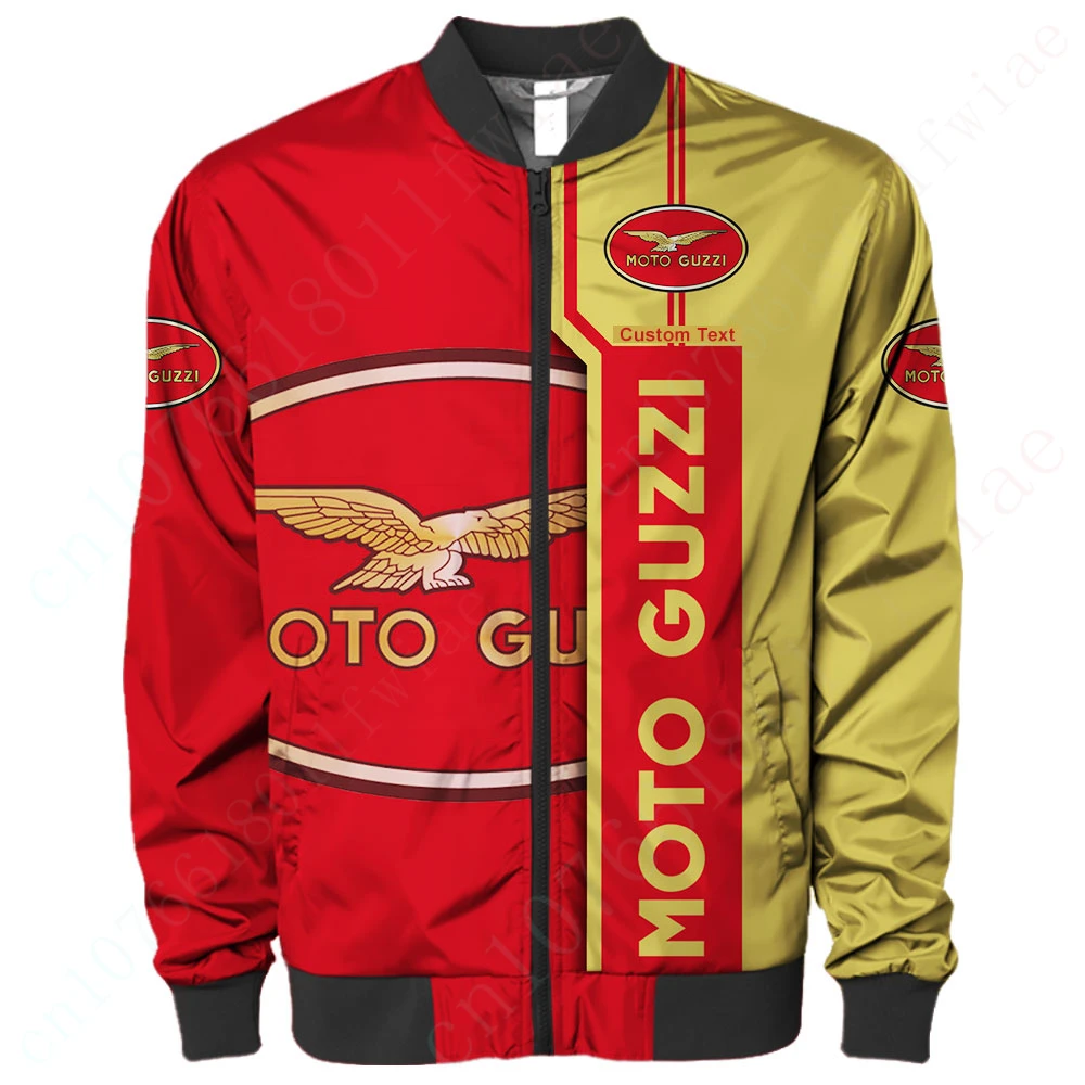 Moto Guzzi Jacket Harajuku Parkas Thick Coats Techwear Baseball Uniform Jackets For Men's Clothing 3D Windbreaker Bomber Jacket