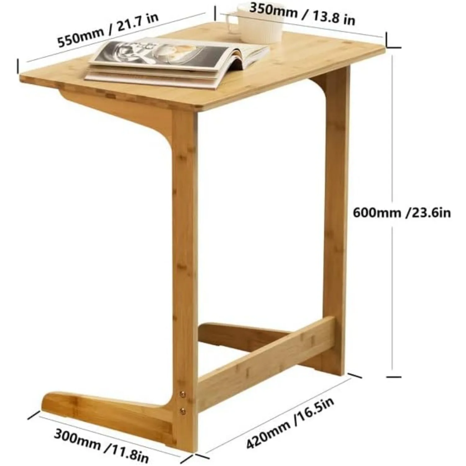 Tv Tray Table End Couch Table Snack Desk Sofa Side Table Office Furniture L Shape