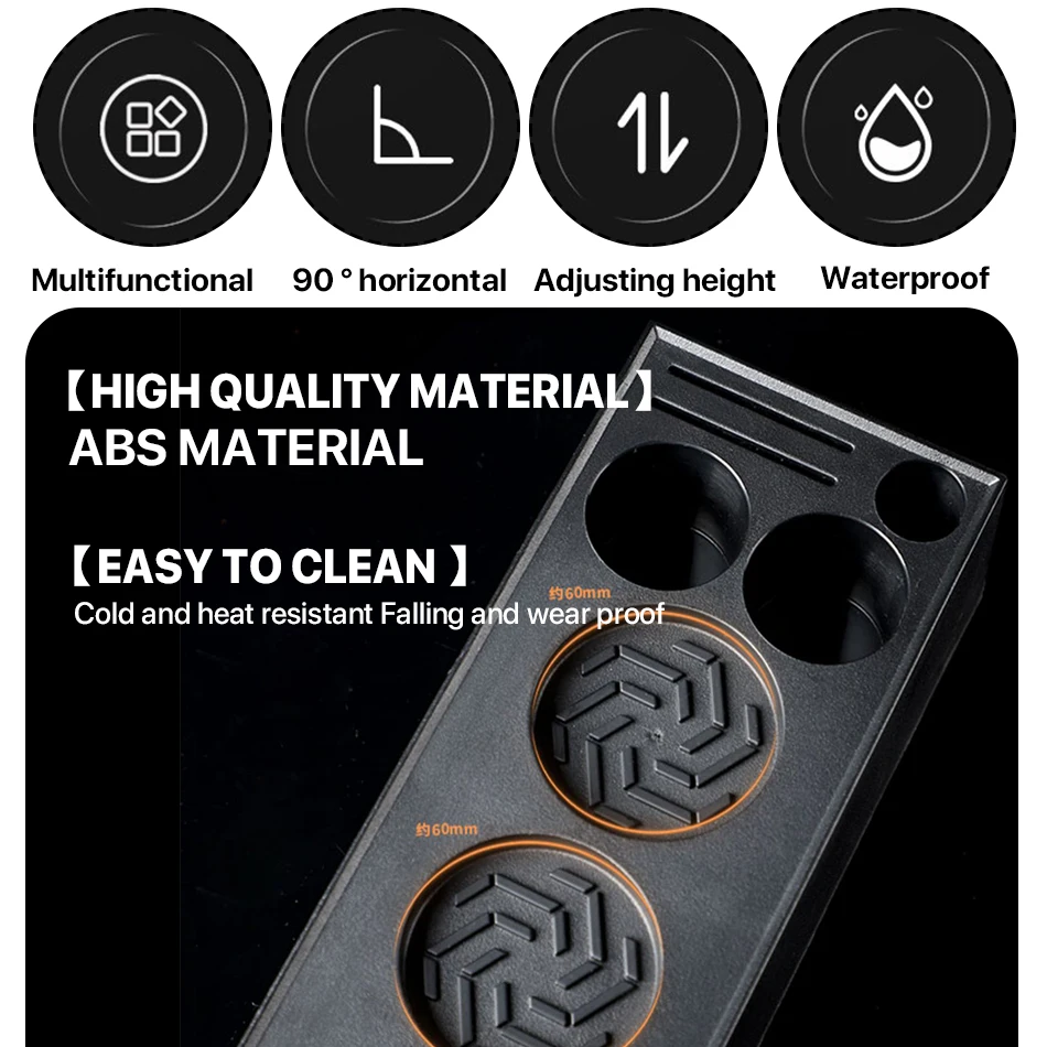 51-58mm ABS Coffee Portafilters Holder Coffee Filter Rack Espresso Tamper Mat Stand Cafe Tools Coffee Accessories for Barista