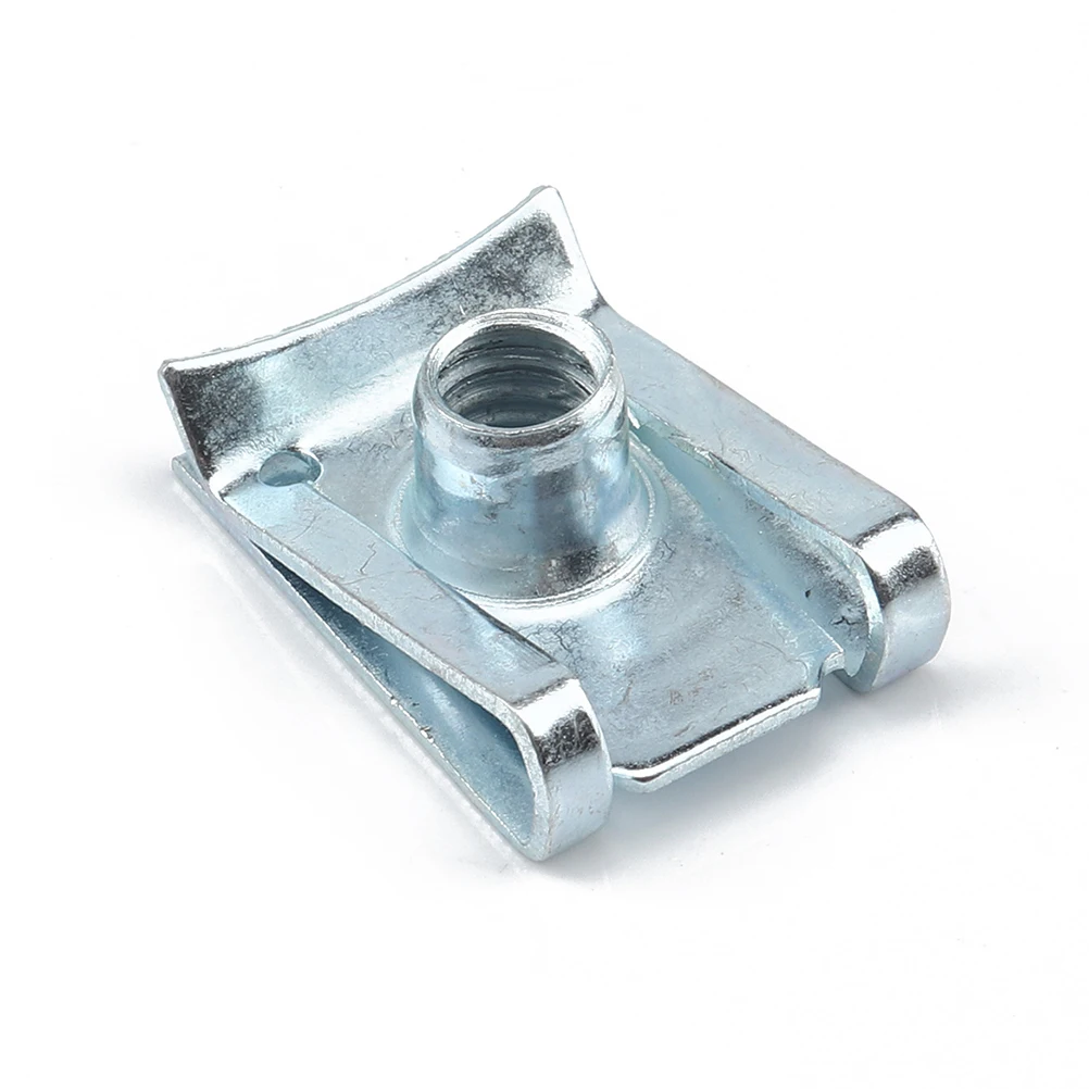 

10pcs U Nut Fasteners Manganese Steel Spire Clips For Panel Bumper Fixing Motorcycle Fairing Wiring Harness Hold