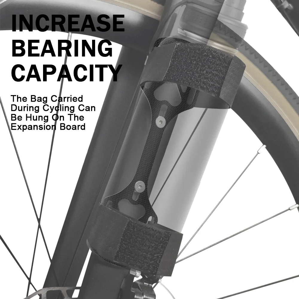 لوح توسيع الشوكة الأمامية لجزء الدراجة الحصى الهروب ملحقات الأمتعة حامل البضائع حامل الرف